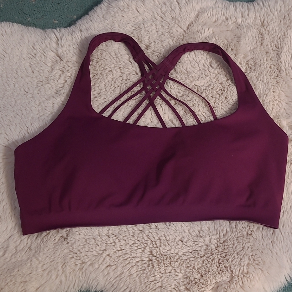 Lululemon Athletica Plum Strappy Sports Bra
